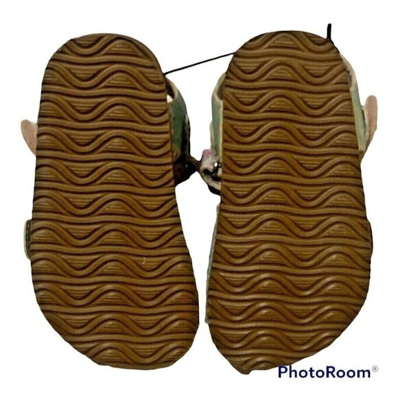 Austin Trading Co Girls 5D Sandals Pastel Glitter Faux Suede Footbed - Picture 11 of 11